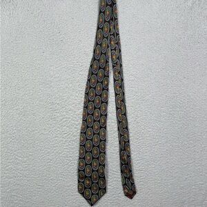 Valentino Silk Floral Medallion Pattern Neck Tie